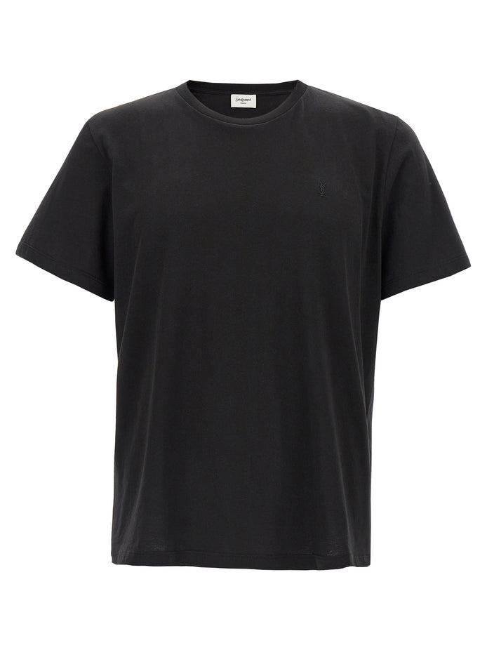Saint Laurent Black Cotton T-Shirt