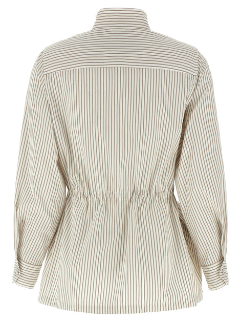 Fendi White Cotton Shell Jacket