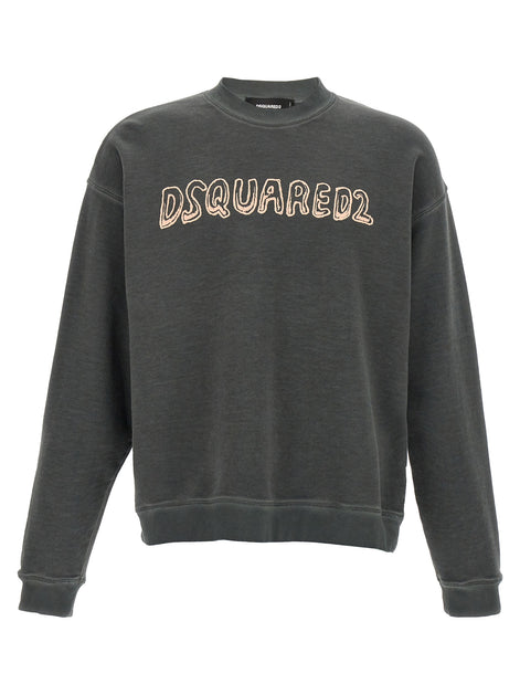 Dsquared² Gray Cotton Sweatshirt