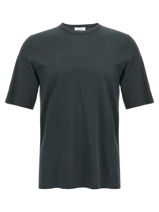 Saint Laurent Black Cotton T-Shirt