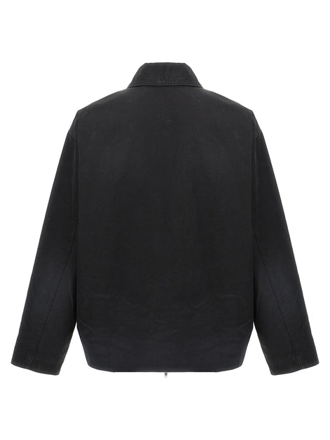 Balenciaga Black Cotton Full-Length Jacket