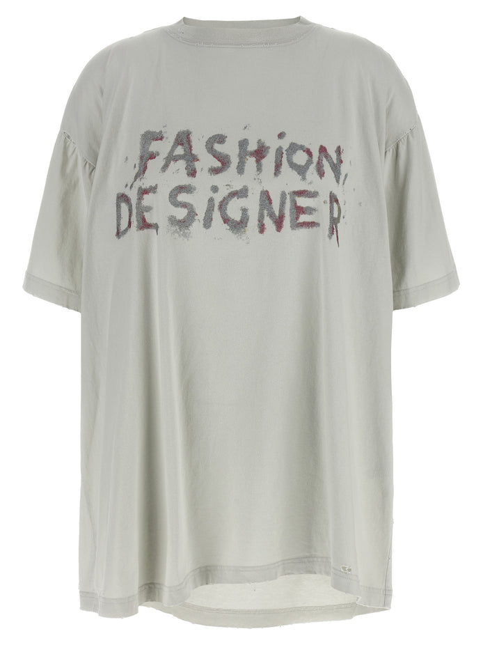 Balenciaga Gray Cotton T-Shirt