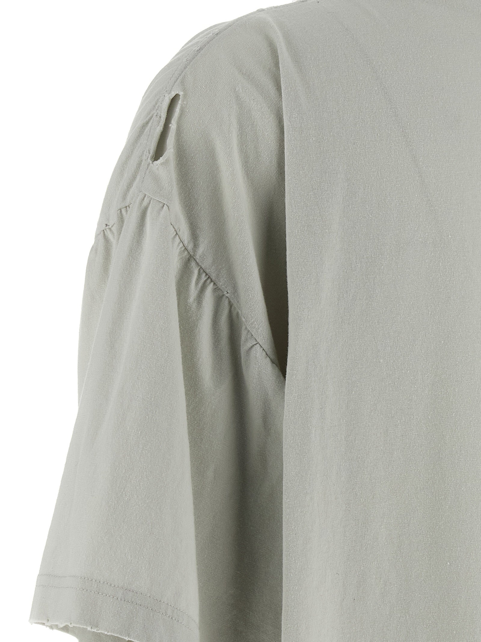 Balenciaga Gray Cotton T-Shirt