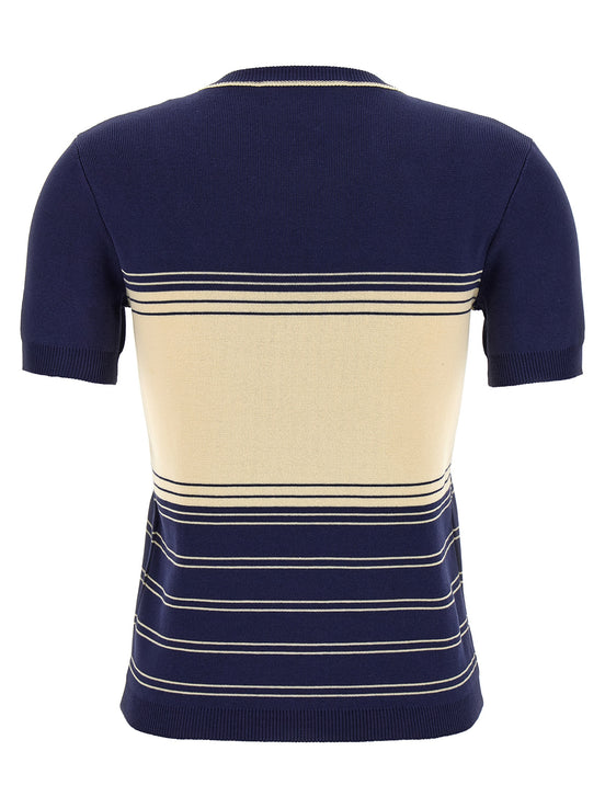 Valentino Garavani Blue Cotton T-Shirt