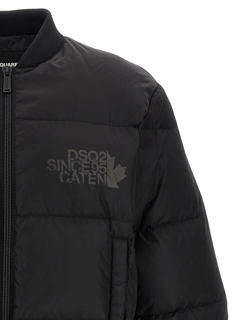 Dsquared² Black Polyamide Bomber