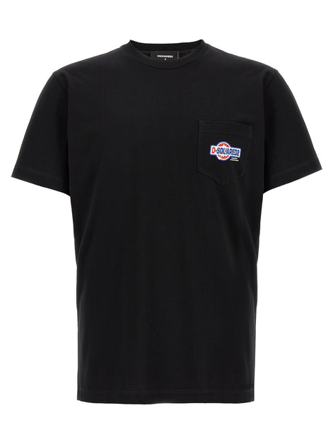 Dsquared² Black Cotton T-Shirt