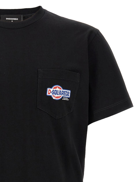 Dsquared² Black Cotton T-Shirt