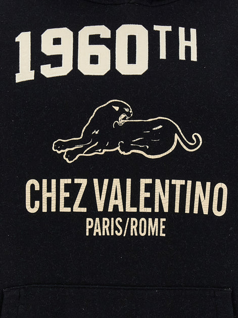 Valentino Garavani Black Cotton Sweatshirt