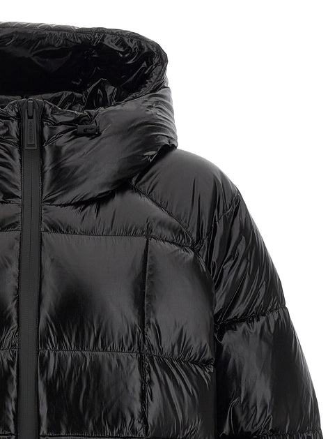 Dsquared² Black Polyamide Full-Length Jacket