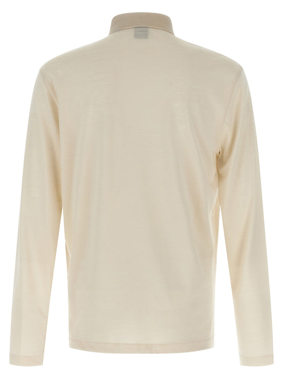 Hugo Boss Beige Wool Polo Shirt
