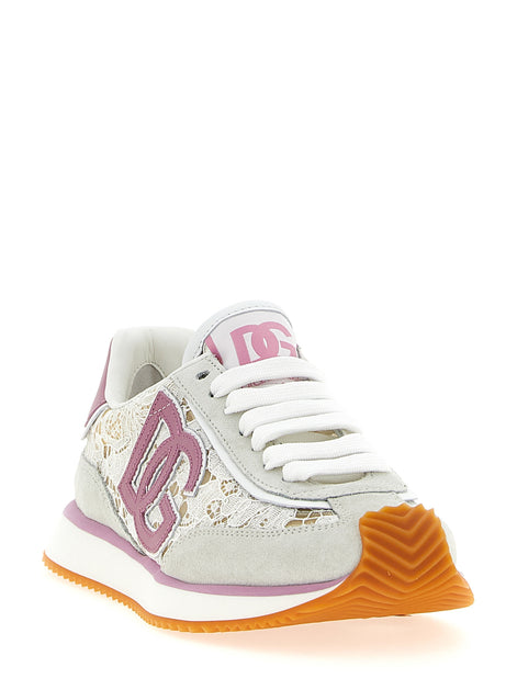 Dolce & Gabbana Multicolor Leather Athletic Sneakers