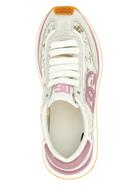 Dolce & Gabbana Multicolor Leather Athletic Sneakers