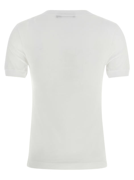 Dolce & Gabbana White Cotton T-Shirt