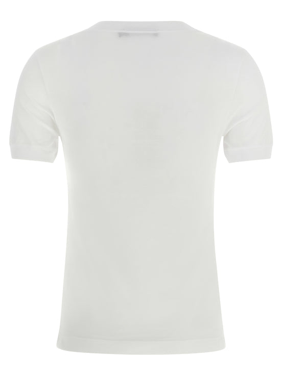 Dolce & Gabbana White Cotton T-Shirt