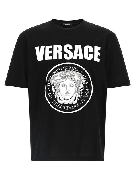 Versace Bicolor Cotton T-Shirt
