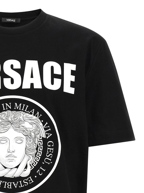 Versace Bicolor Cotton T-Shirt