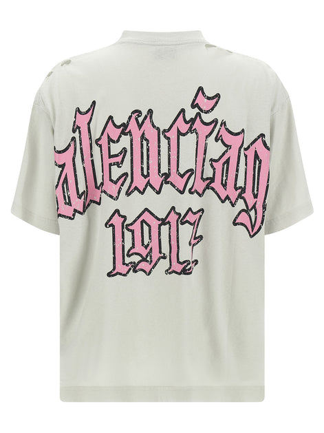 Balenciaga Beige Cotton T-Shirt