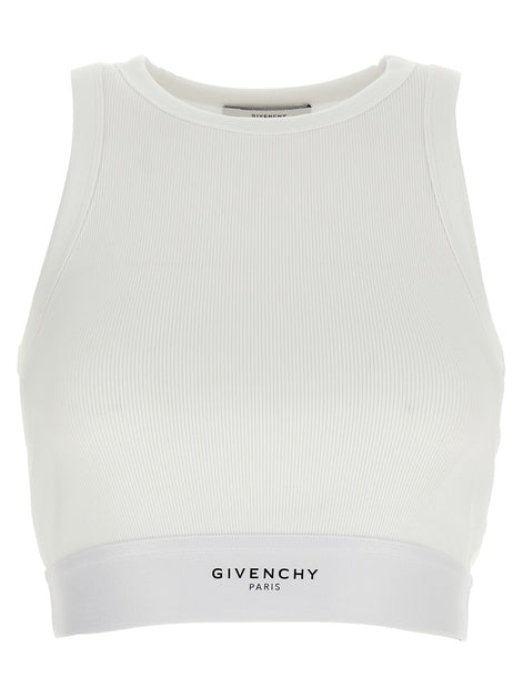 Givenchy White Cotton Tank Tops