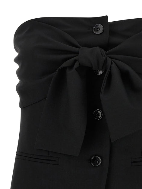 Max Mara Black Virgin Wool Tank Tops