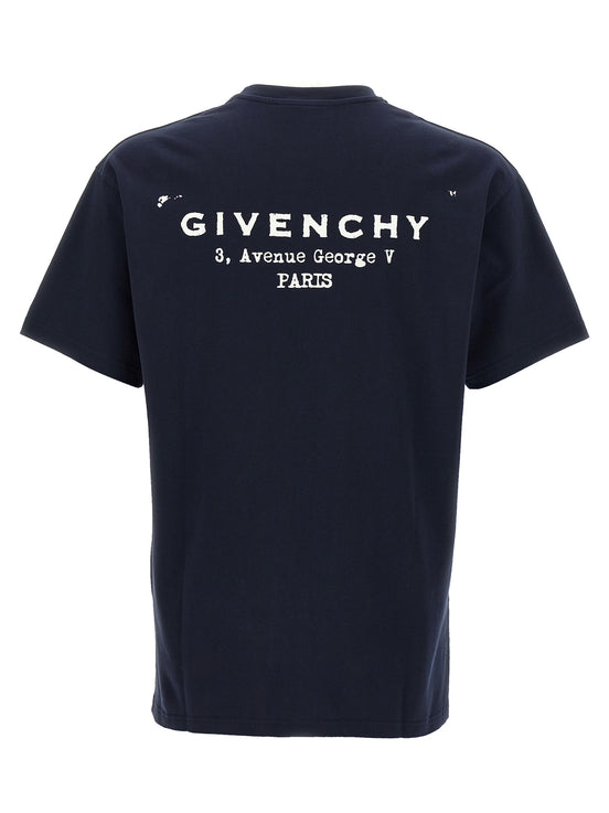 Givenchy Blue Cotton T-Shirt