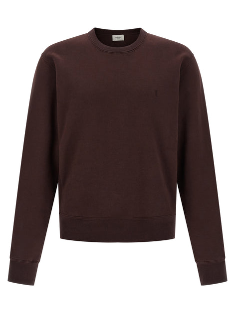 Saint Laurent Bordeaux Cotton Sweatshirt