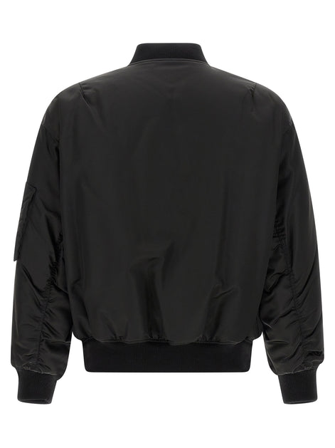 Saint Laurent Black Polyamide Bomber