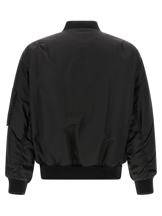 Saint Laurent Black Polyamide Bomber