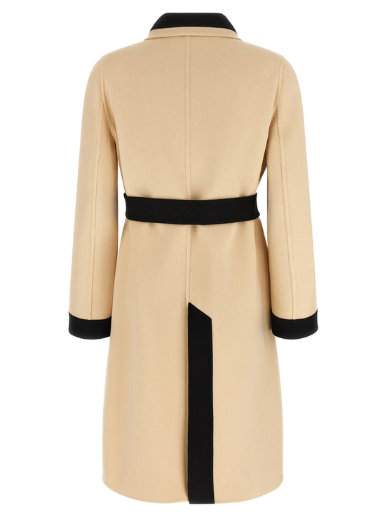 Valentino Garavani Beige Virgin Wool Coat