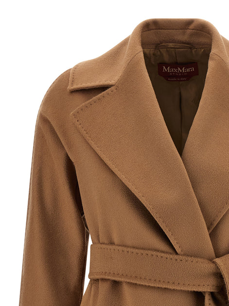 Max Mara Brown Virgin Wool Coat