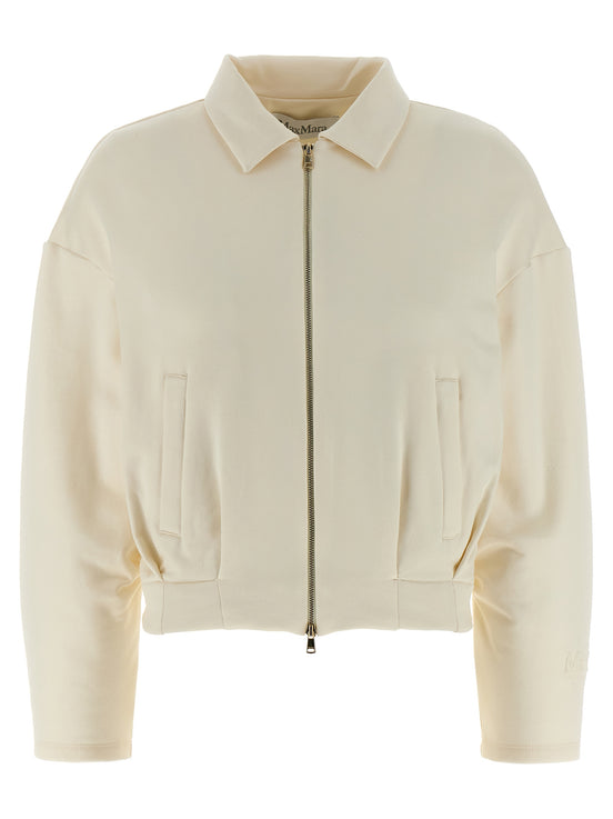 Max Mara White Silk Sweatshirt