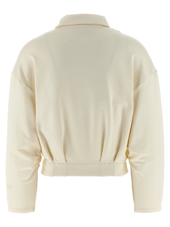 Max Mara White Silk Sweatshirt