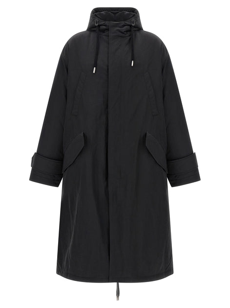 Ami Paris Gray Polyamide Parka
