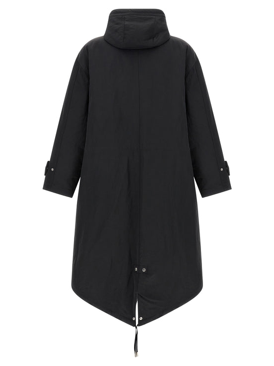 Ami Paris Gray Polyamide Parka