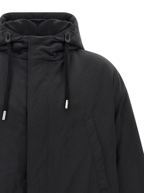 Ami Paris Gray Polyamide Parka