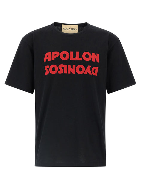 Valentino Garavani Black Cotton T-Shirt