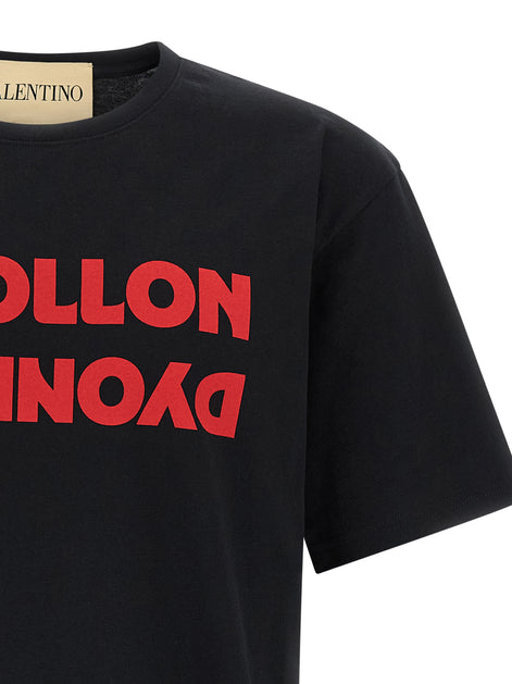 Valentino Garavani Black Cotton T-Shirt