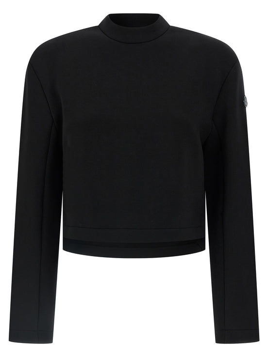 MONCLER GENIUS Black Viscose Sweatshirt