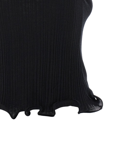 Fendi Black Polyester Sleeveles T-Shirt