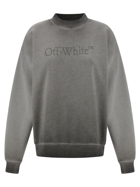 Off-White Gray Cotton Sweatshirt
