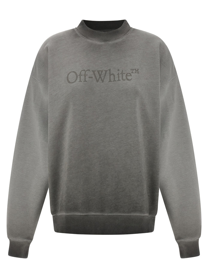 Off-White Gray Cotton Sweatshirt
