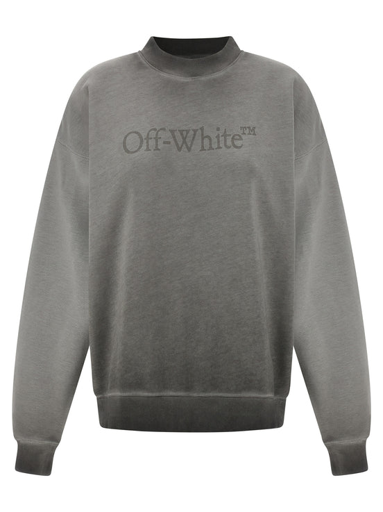 Off-White Gray Cotton Sweatshirt