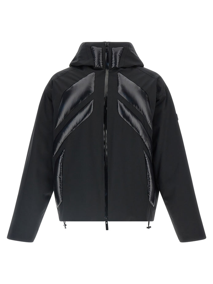 MONCLER GENIUS Black Polyamide Full-Length Jacket