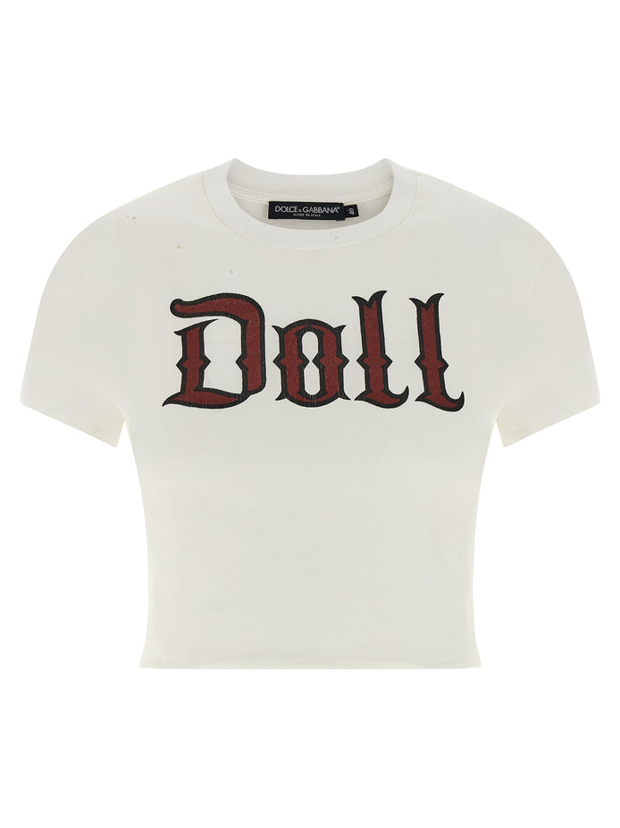 Dolce & Gabbana White Cotton T-Shirt