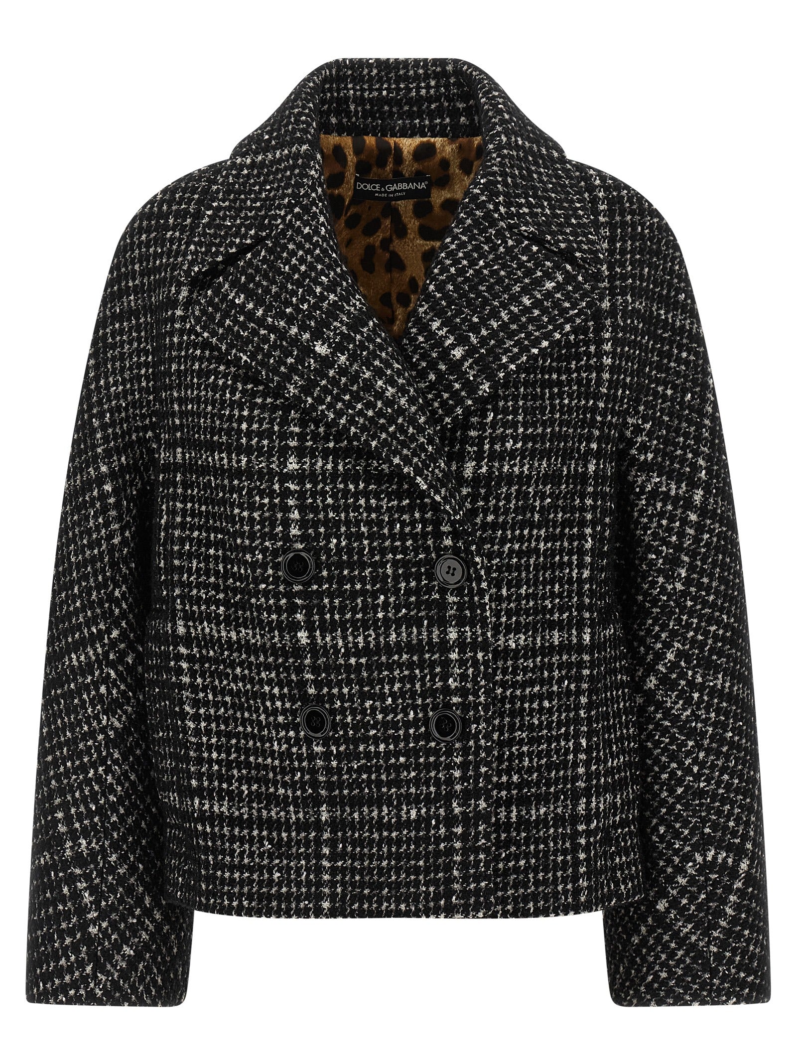 Dolce & Gabbana Bicolor Cotton Coat
