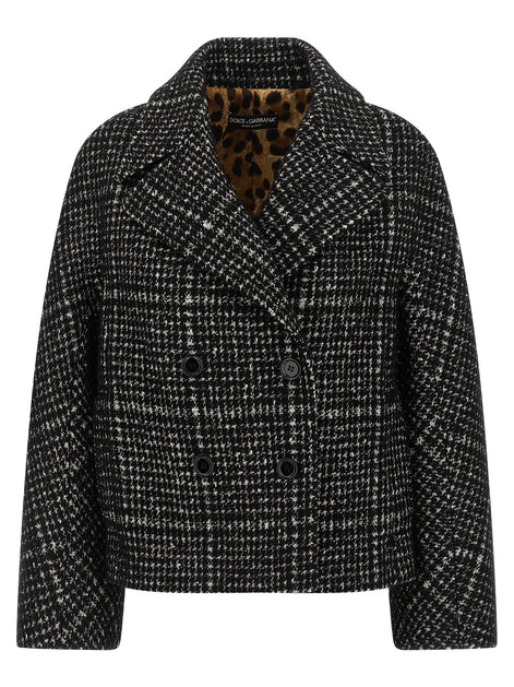 Dolce & Gabbana Bicolor Cotton Coat