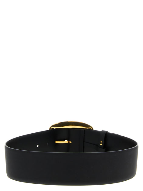 Dolce & Gabbana Black Calfskin Regular Belt