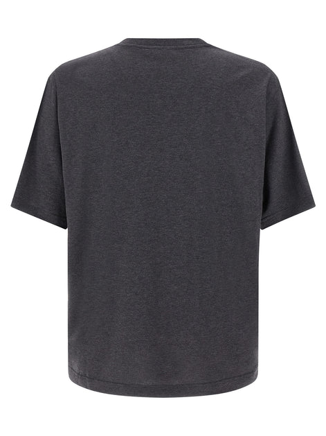 Dolce & Gabbana Gray Cotton T-Shirt