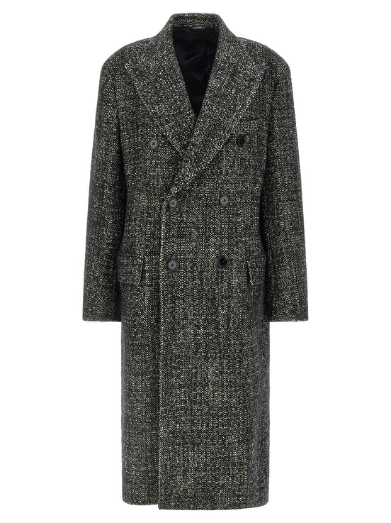 Dolce & Gabbana Bicolor Polyamide Coat