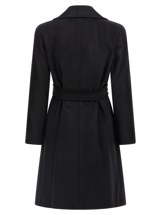 Max Mara Black Virgin Wool Coat