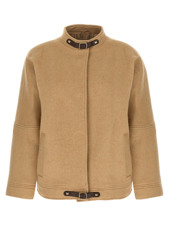 Max Mara Beige Cashmere Bomber